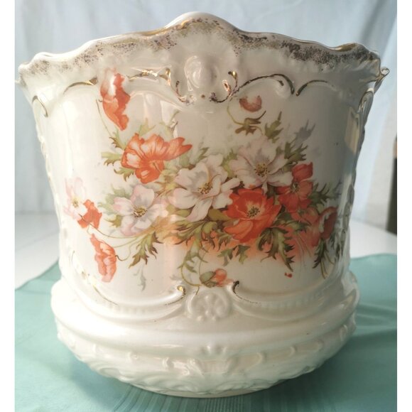 Jardiniere Porcelain Austrian Antique Circa 1884-1909 Stamped Moritz Zdekauer - Picture 7 of 16